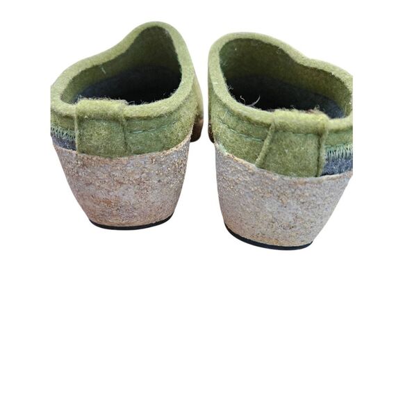 Haflinger Green Gray Wool Clogs Womens size 8 NEW TAGS - Picture 5 of 8